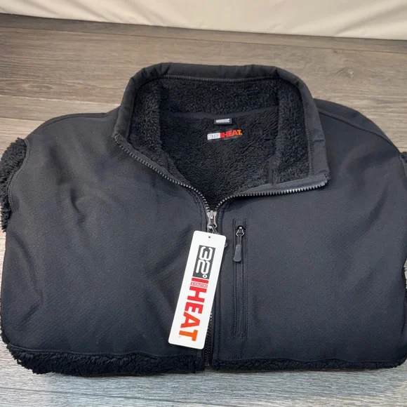Men's Black Heated Jacket size XXL - Picture 1 of 4